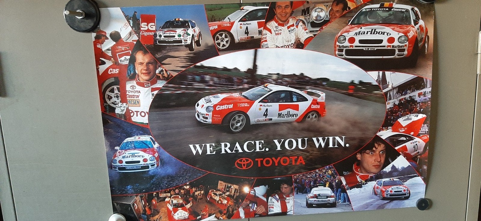 Affiche de 1996 de la Toyota Celica Marlboro Loix Smeets, Enlèvement ou Envoi, Neuf
