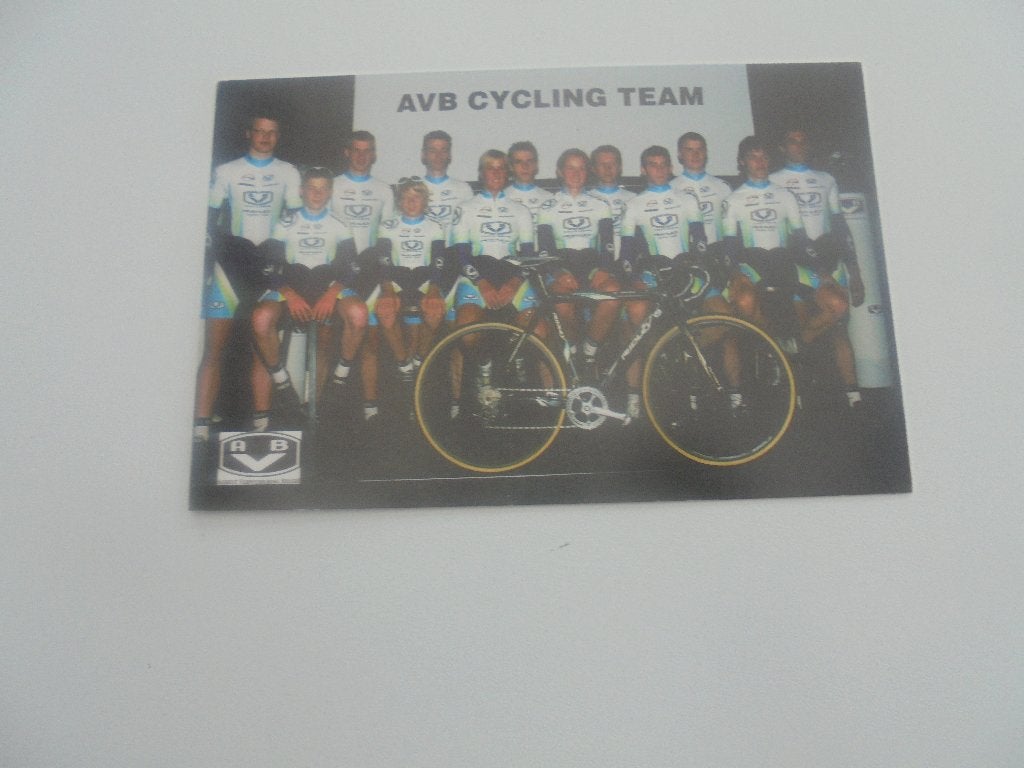 wielerploeg AVB cycling team, Verzamelen, Verzenden, 1980 tot heden, Zo goed als nieuw, Foto