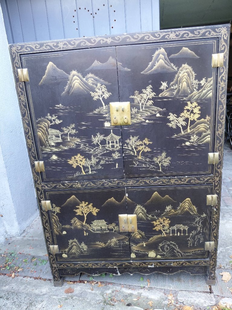 Chinese lakkast, Ophalen