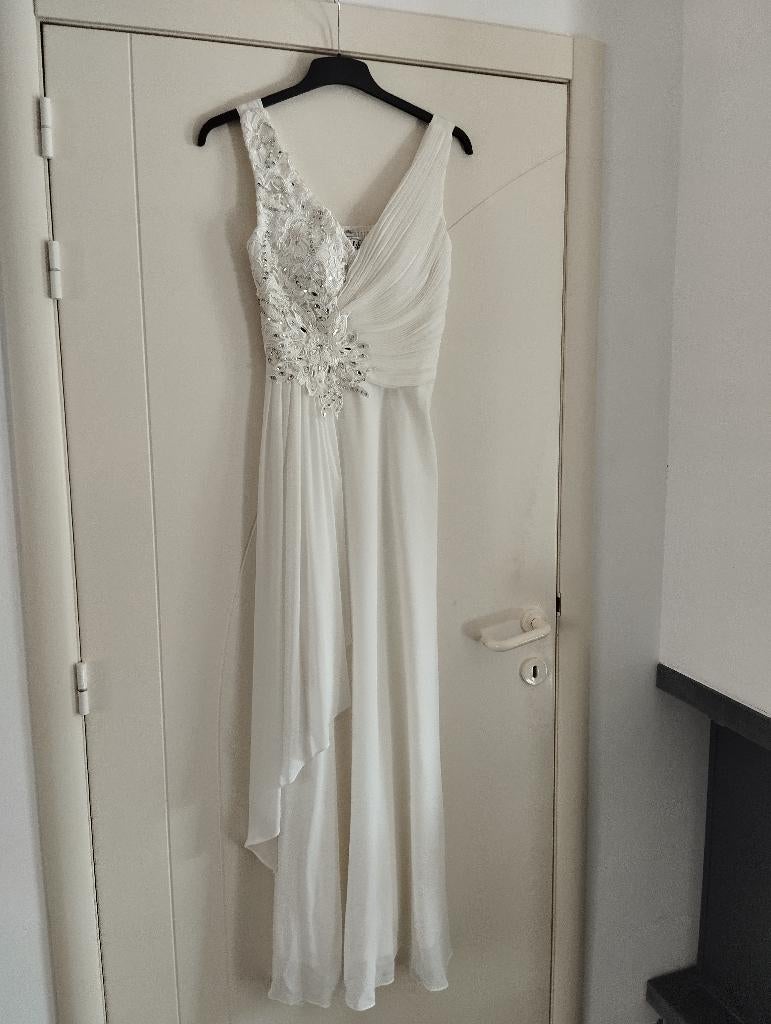 Robe de mariée bustier brodé plissé T38-40, Enlèvement, Neuf, Robe de mariée