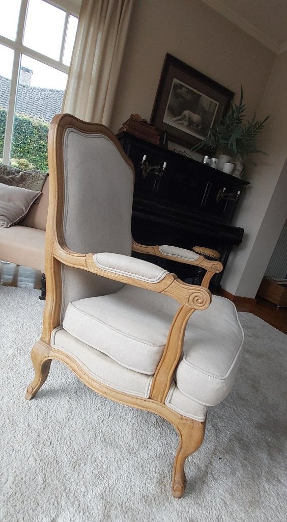 Fauteuil Flamant, Ophalen, Gebruikt, Hout, Landelijke stijl - Flamant