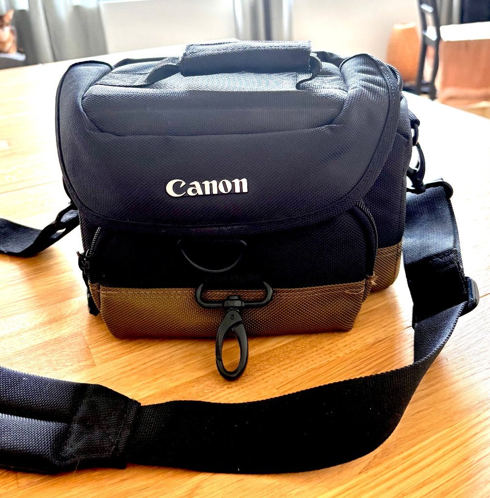 Sac photo Canon modulable – bandoulière + ceinture ventrale, Enlèvement ou Envoi, Canon, Utilisé, Sac banane
