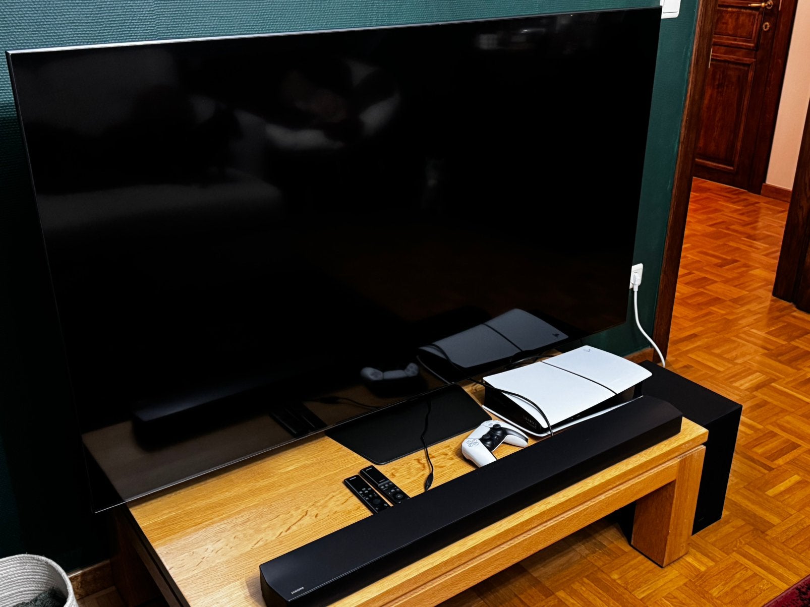 Samsung 65” smart tv, QLED, Comme neuf, Enlèvement, Samsung