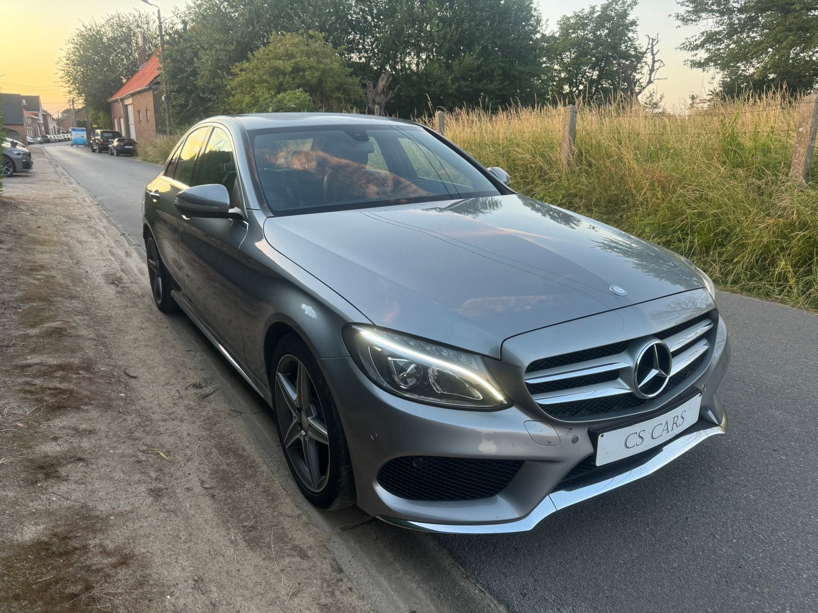 Mercedes c220 | Automaat | Amg | Euro6b | Sedan | 1ste eig, Autos, Cuir, Argent ou Gris, Achat, Entreprise