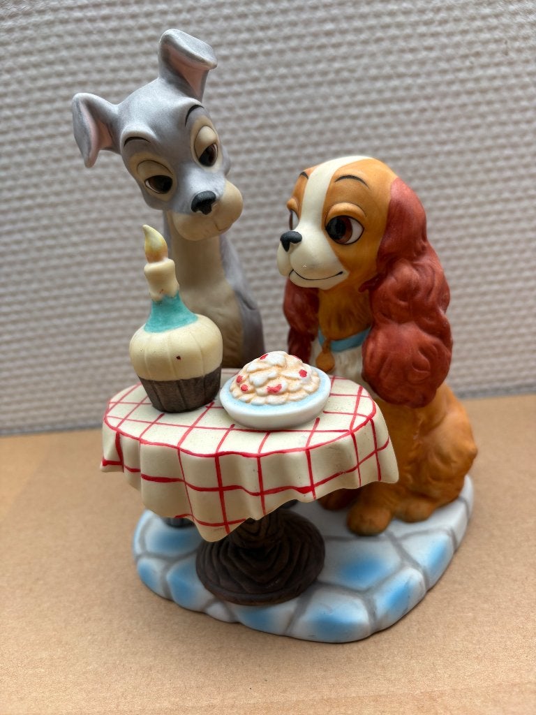 Beeldje Lady en de Vagebond Disney, Verzamelen, Ophalen, Overige figuren, Zo goed als nieuw, Beeldje of Figuurtje