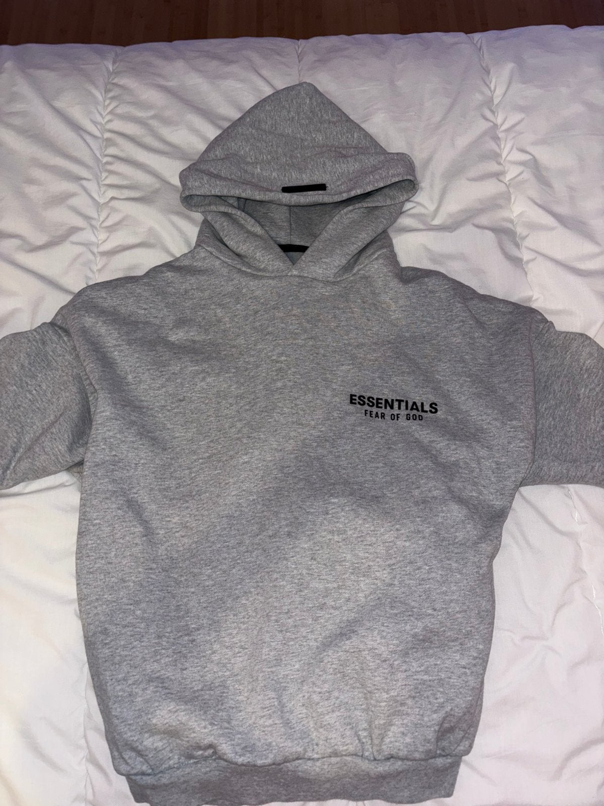 Fear of God Essentials Hoodie – Taille XS —Neuf, Envoi, Comme neuf, Gris