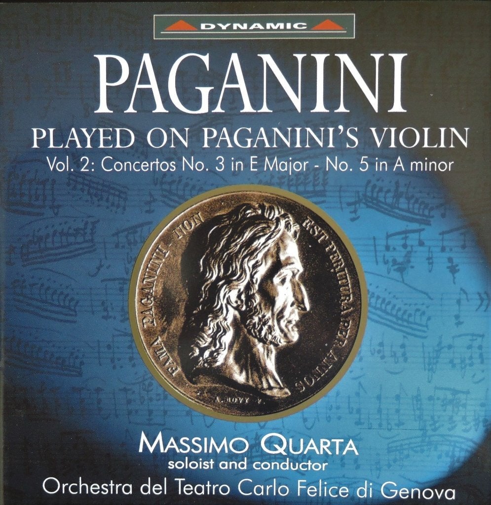 Paganini / Vioolconcerten 3 & 5 - Massimo Quarta - DYNAMIC, Ophalen of Verzenden, Zo goed als nieuw, Orkest of Ballet
