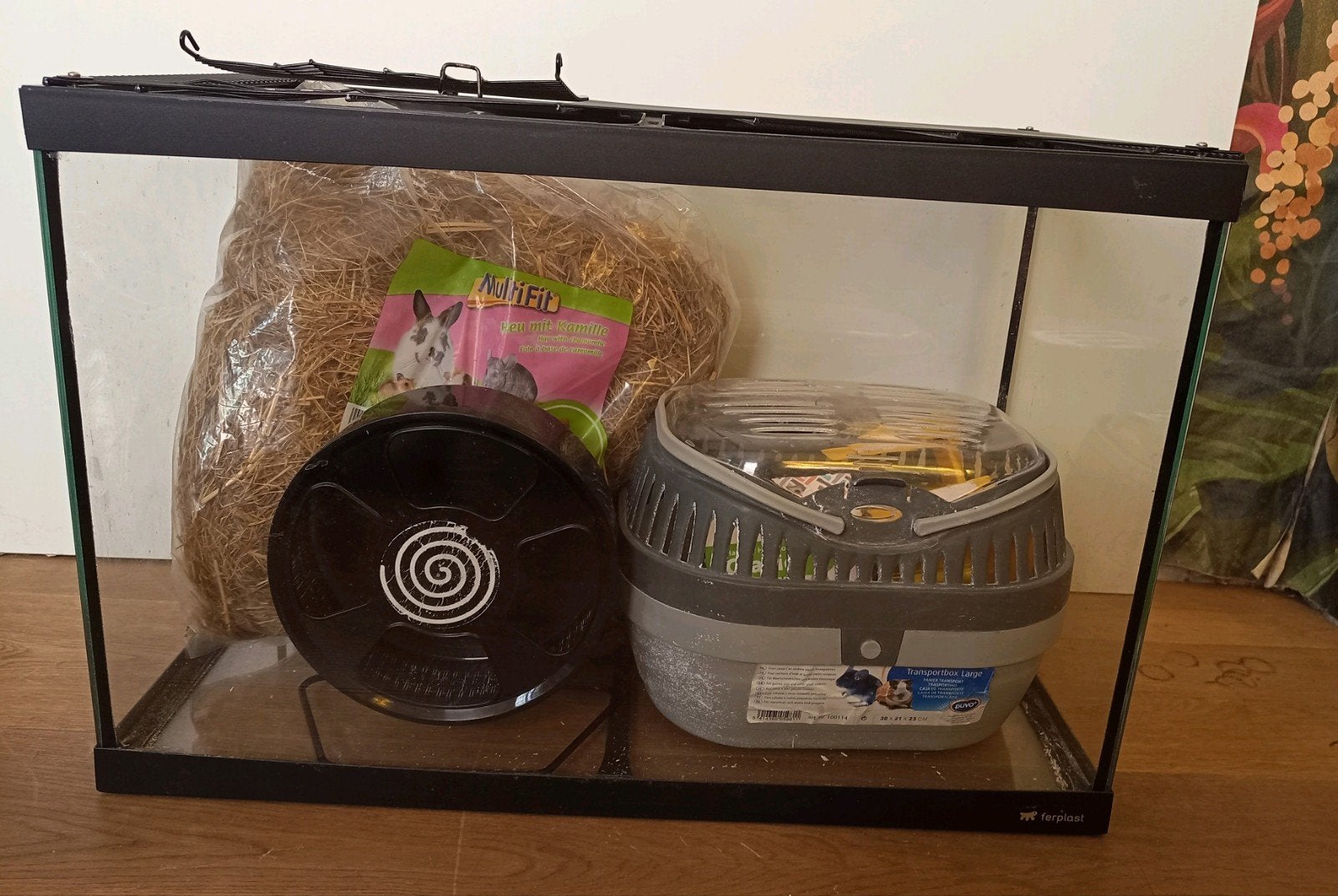 Hamsterhok Ferplast 60 cm + accessoires – compleet pakket, Kooi, Minder dan 75 cm, Zo goed als nieuw, Hamster