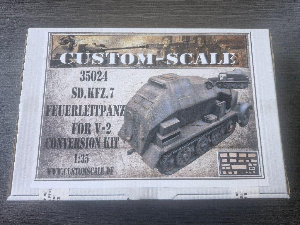 Custom Scale 1/35 Sd.Kfz.7 Feuerleitpanzer for V2 Conversion, Neuf, Autres marques, Enlèvement ou Envoi, Autres types