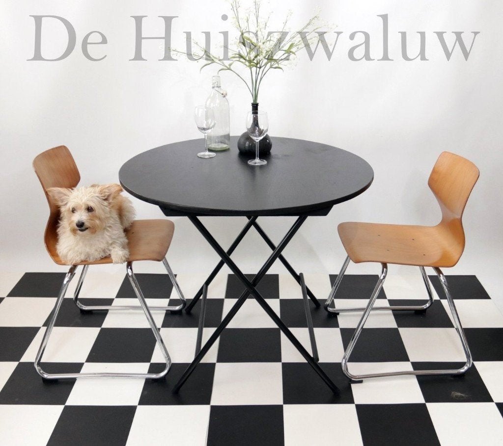 Franse Stijl Ronde Klaptafels Terrastafels 88cm, Enlèvement