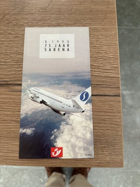 folder Belgische posterijen 1998 75 jaar Sabena, Verzamelen, Ophalen, Sabena, Nieuw, Info@folbeposa.na