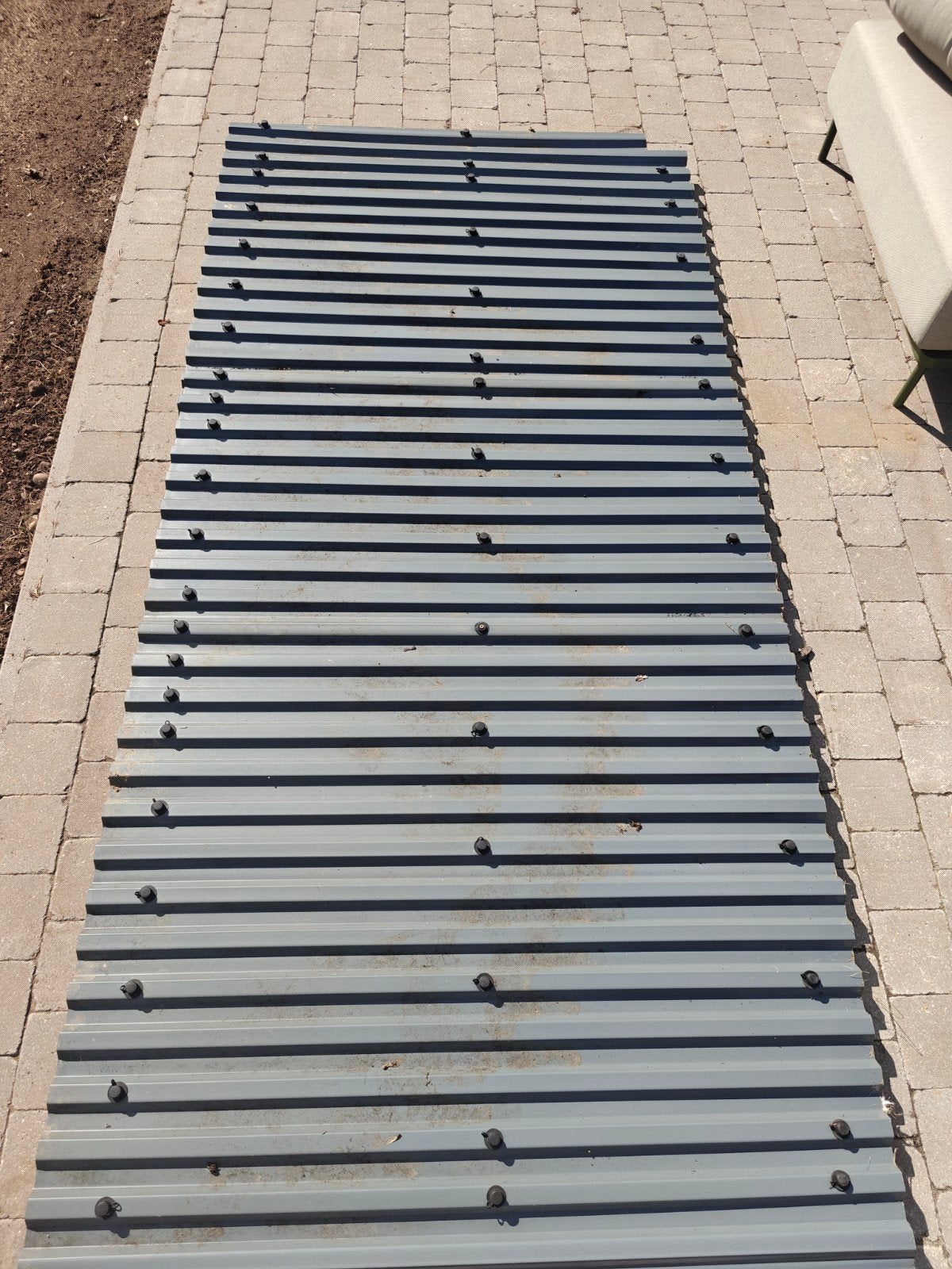 Kunststof Afdak 280cm x 133cm, Tuin en Terras, Ophalen, Hout