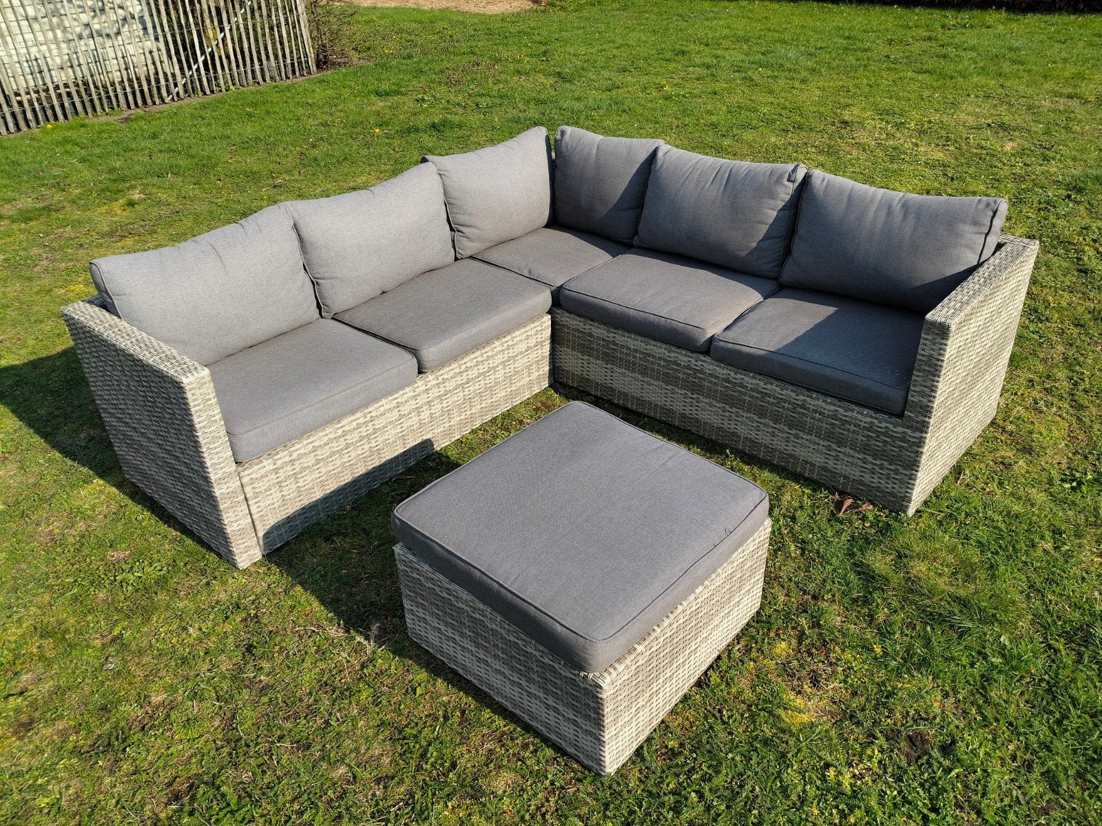 Loungeset 5 personen goede staat, Tuin en Terras, Tuinsets en Loungesets, Ophalen, Loungeset