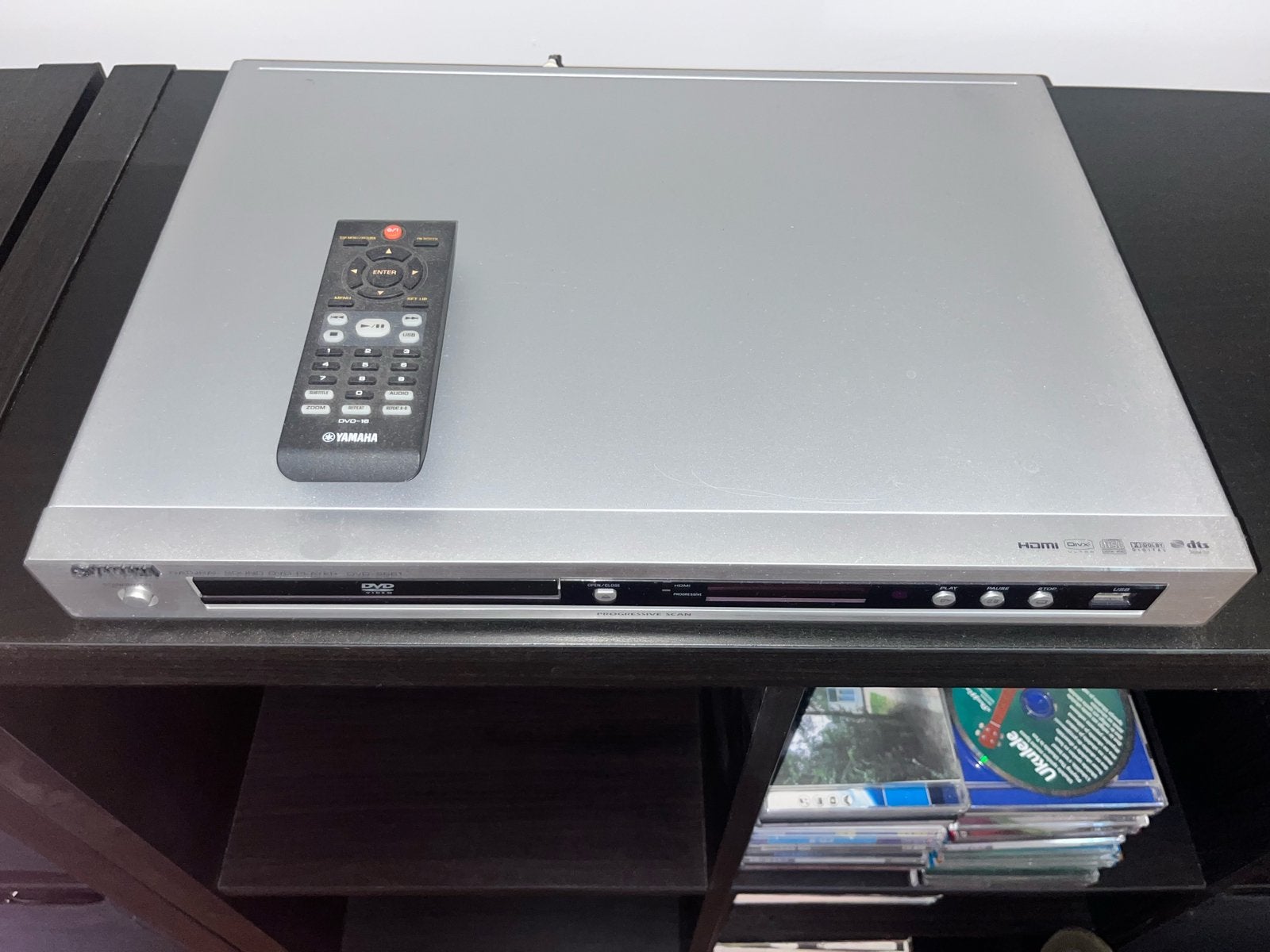 Yamaha dvd speler + 56 kinder dvd’s, Enlèvement, Comme neuf