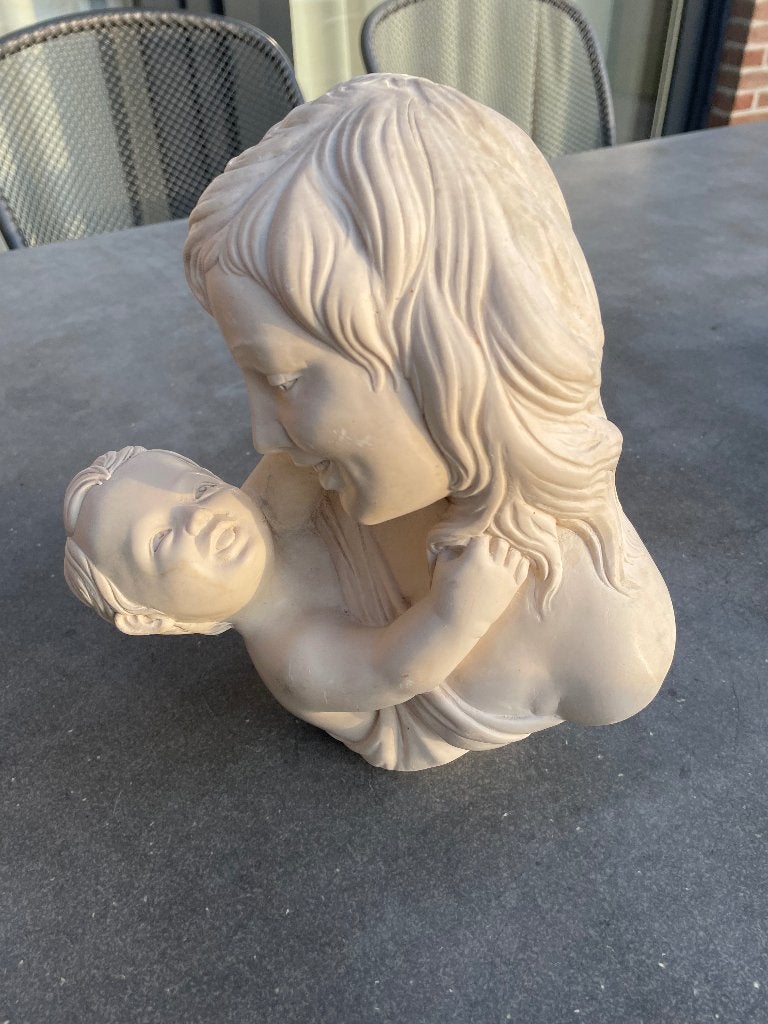 Stenen beeld, Tuin en Terras, Ophalen, Zo goed als nieuw, Steen, Mensenbeeld