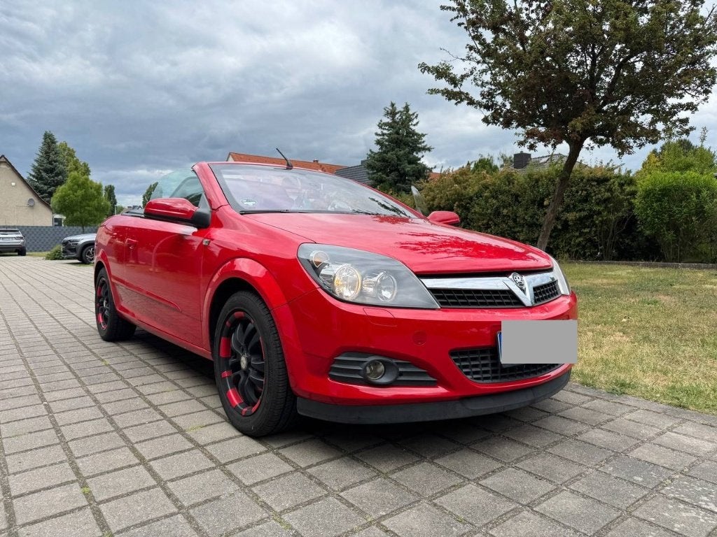 Opel Astra H TwinTop 1.8 140PK OPC Line | Slechts 95.700 km, Autos, Opel, Rouge, Achat, Cabriolet, Noir