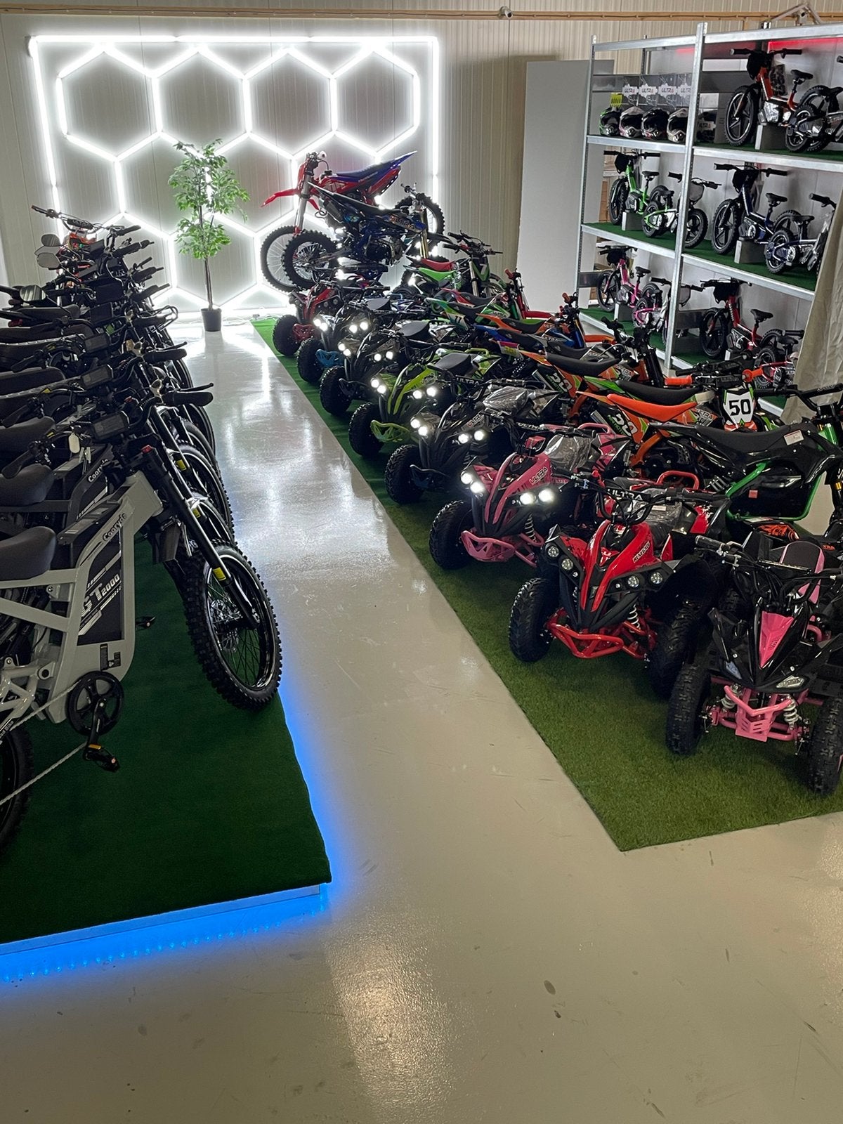 Nieuwe elektrische en benzine quads,crossers,loopfietsen, Nieuw