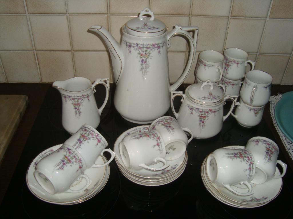 Jugendstil koffieservies in Altwasser porselein. C.T., Ophalen