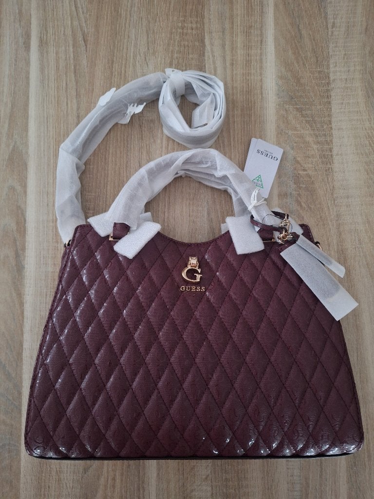 Sac à main / Bandoulière matelassé bordeaux GUESS #Beauty, Enlèvement, Neuf, Rouge, Sac à main