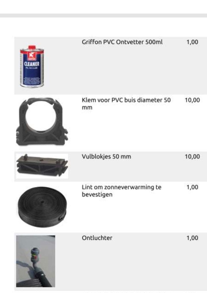 Zwembadverwaing  Elios collectoren, Ophalen, Nieuw, Verwarming
