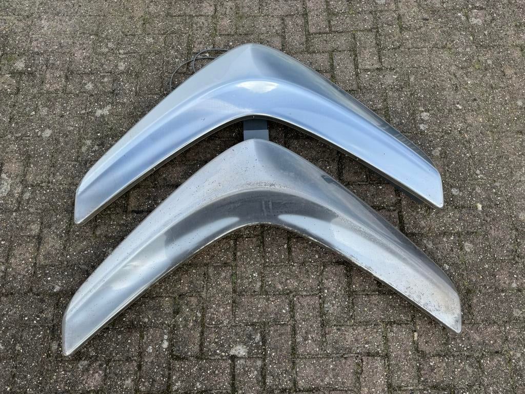 Grote Citroën logo reclame lichtbak, Ophalen, Gebruikt, Lichtbak of (neon) lamp
