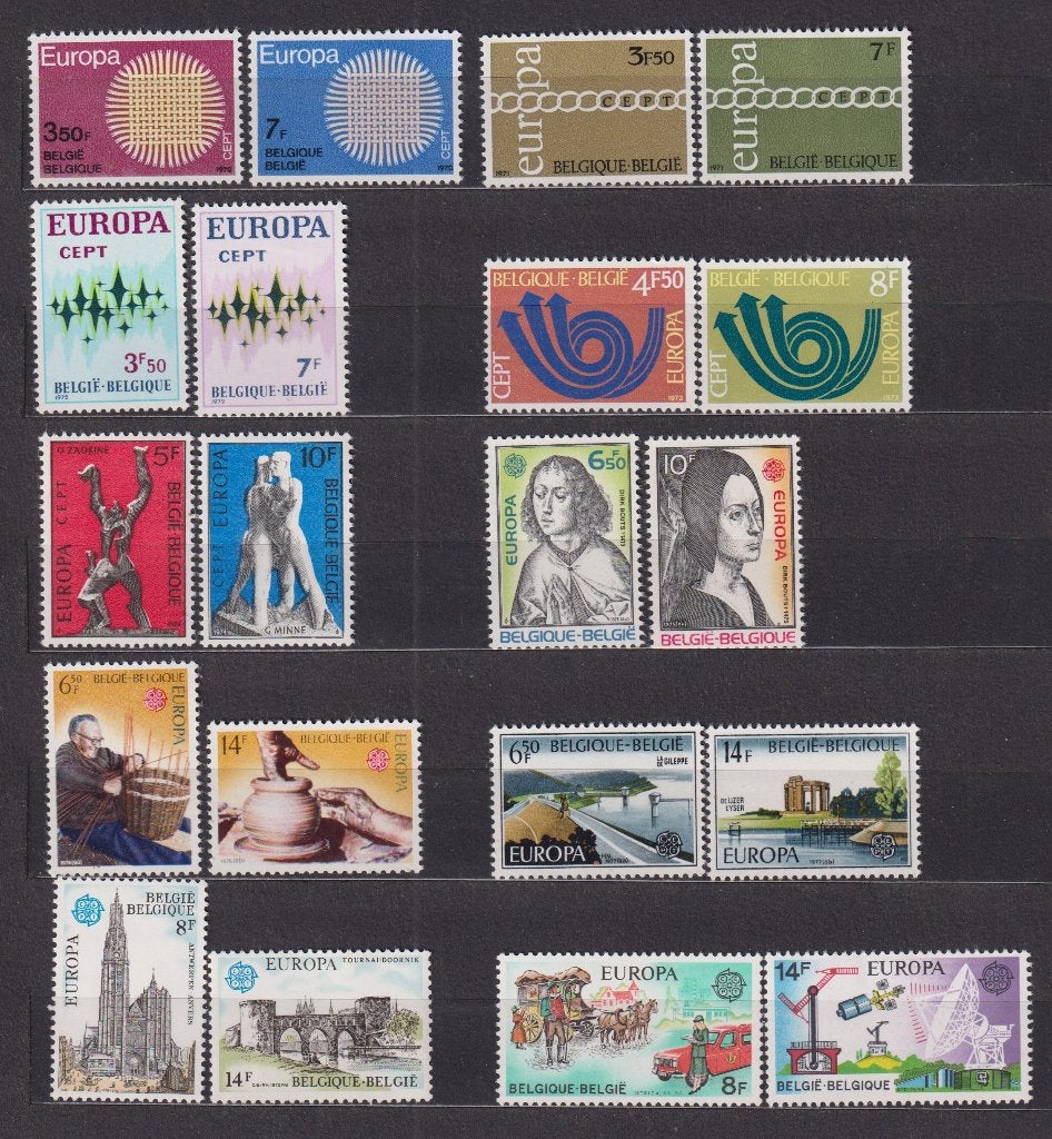 België Europa CEPT 1970-1979 **, Verzenden, Europa, Postfris, Postfris