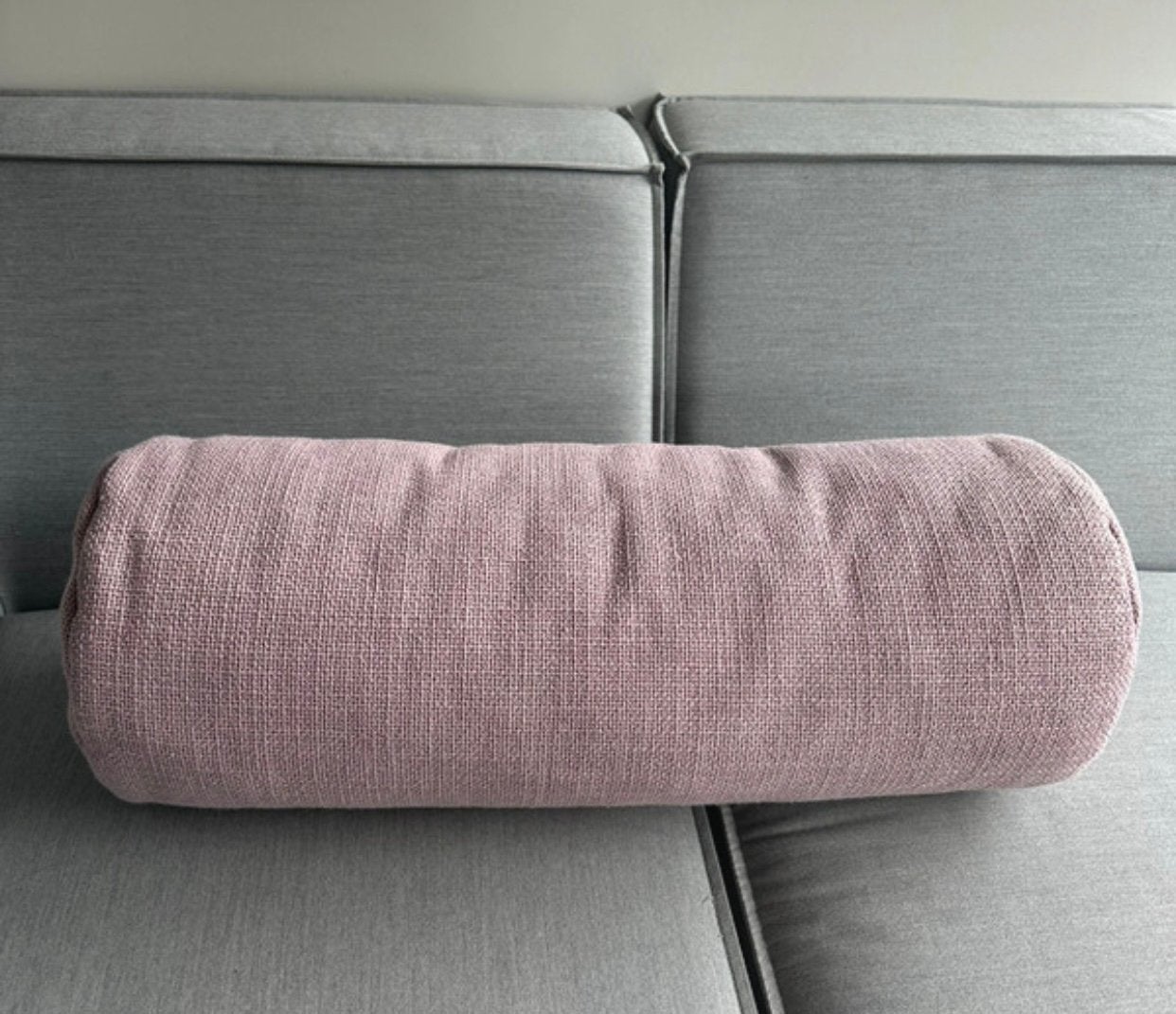 Puff : prachtig dik rose rolkussen van Fatboy 24 cm x 65 cm, Ophalen of Verzenden, Zo goed als nieuw, Rolkussen