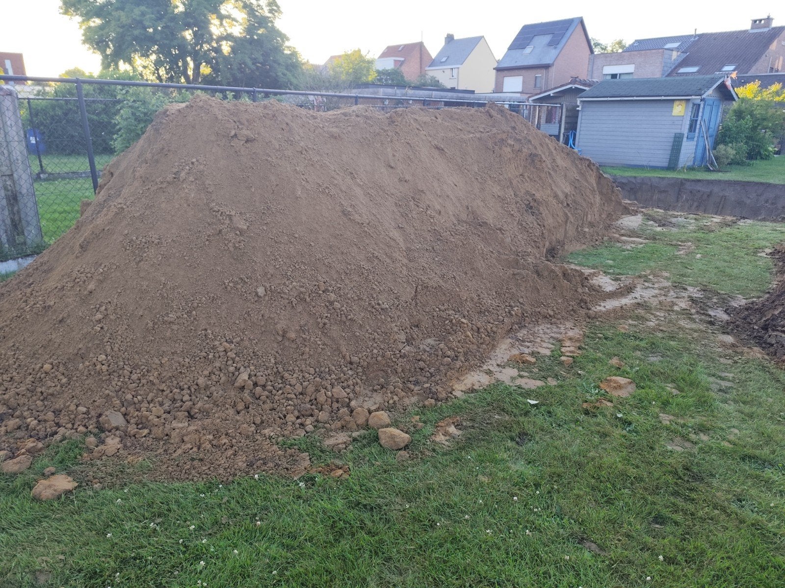 Gratis tuingrond, Ophalen