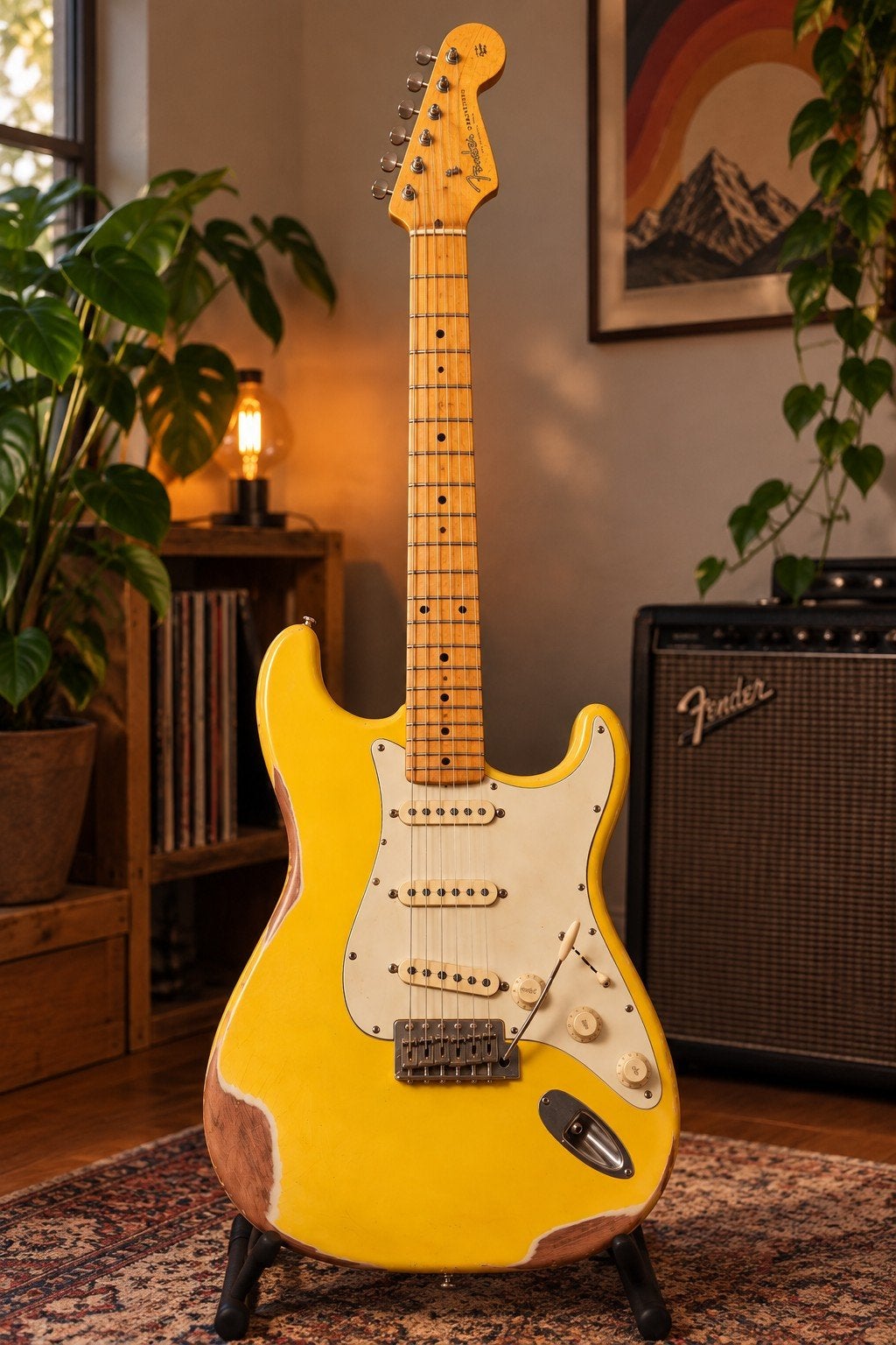 Fender stratocaster mim Classic 50's series, Enlèvement ou Envoi, Utilisé, Solid body, Fender