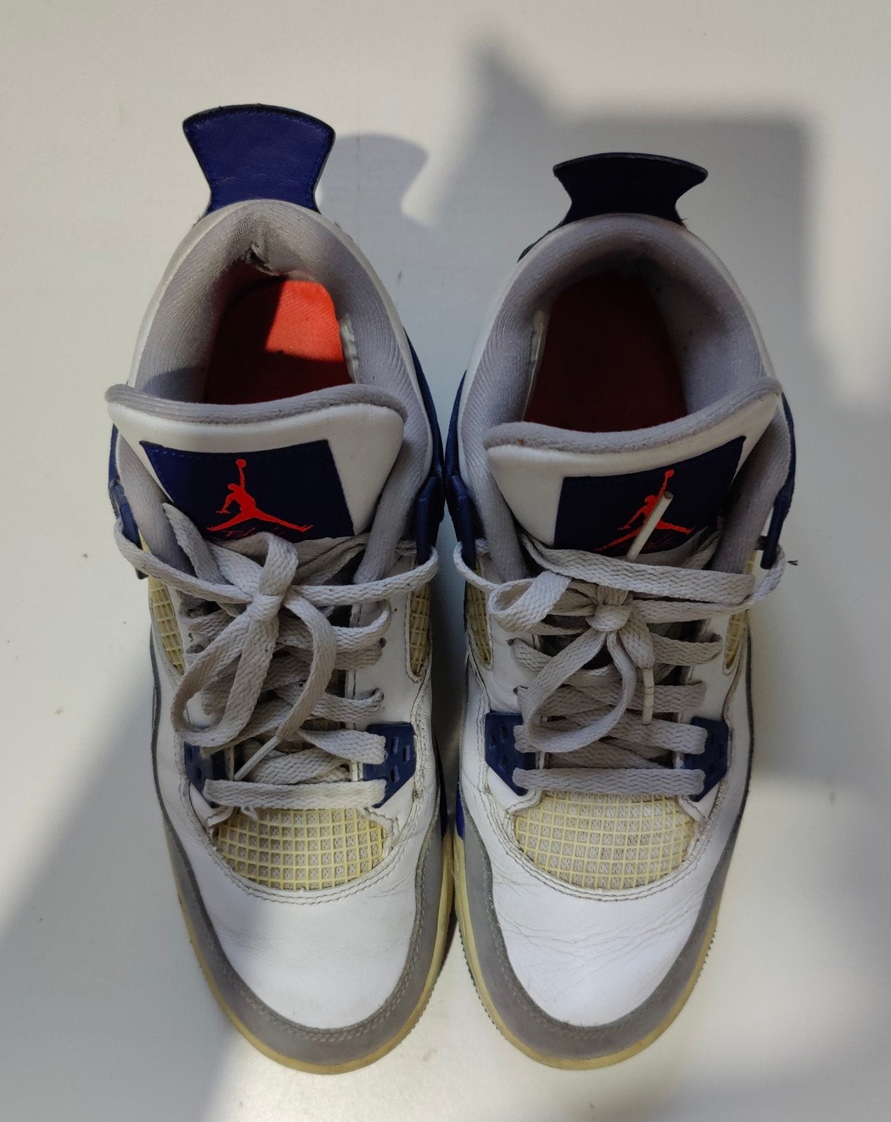 Air Jordan 4 Retro GS "Deep Royal Blue / Knicks" - Taille 39, Enlèvement ou Envoi, Utilisé, Chaussures