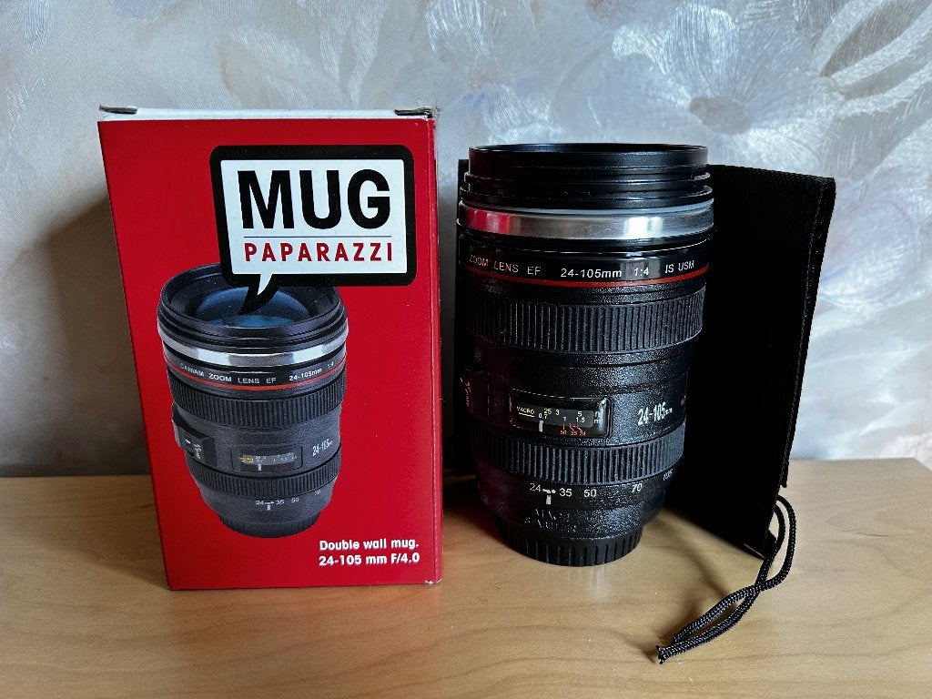 Mug Isotherme Objectif appareil photo Neuf, Maison & Meubles, Cuisine | Vaisselle, Neuf, Mug, Enlèvement, Autres styles