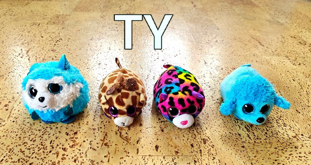 Set van 4 TY mini knuffelbeesten, Ophalen of Verzenden, Ty