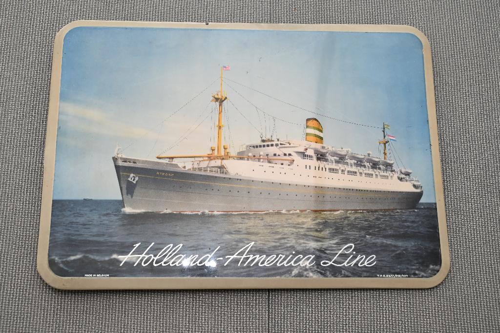 Random Holland America Line, Verzamelen, Scheepvaart, Ophalen, Gebruikt, Kaart, Foto of Prent