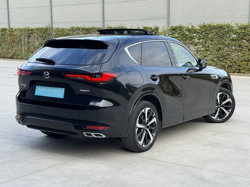 Mazda CX-60 Takumi 2023 Panorama HeadUp Dodehoek 67209km, Auto's, Automaat, Dealer onderhouden, 2500 kg, Zwart