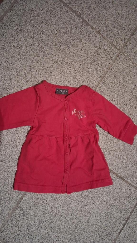 Dik jurkje Wiplala maat 62, Kinderen en Baby's, Babykleding | Maat 62, Meisje, Jurkje of Rokje, Ophalen of Verzenden, Zo goed als nieuw