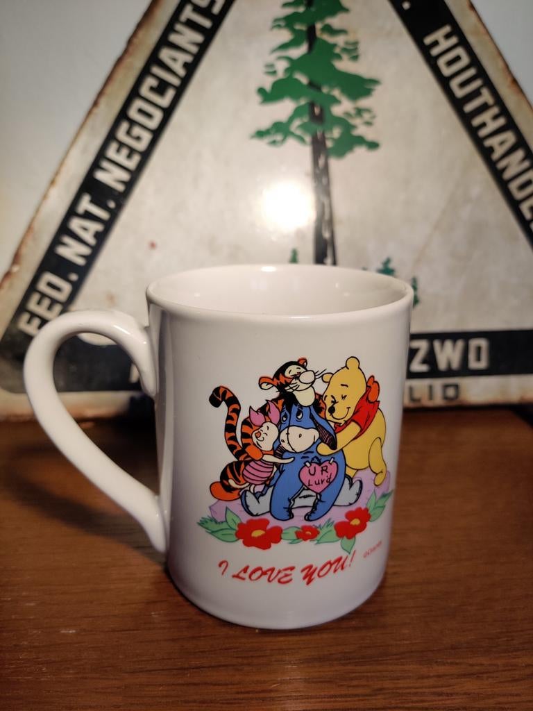 Vintage Disney - Winnie the Pooh koffietas, Ophalen of Verzenden