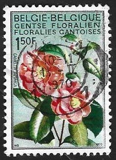 1 Postzegel België 1970 Gentse Floraliën, Frankeerzegel, Ophalen of Verzenden, Gestempeld, Gestempeld