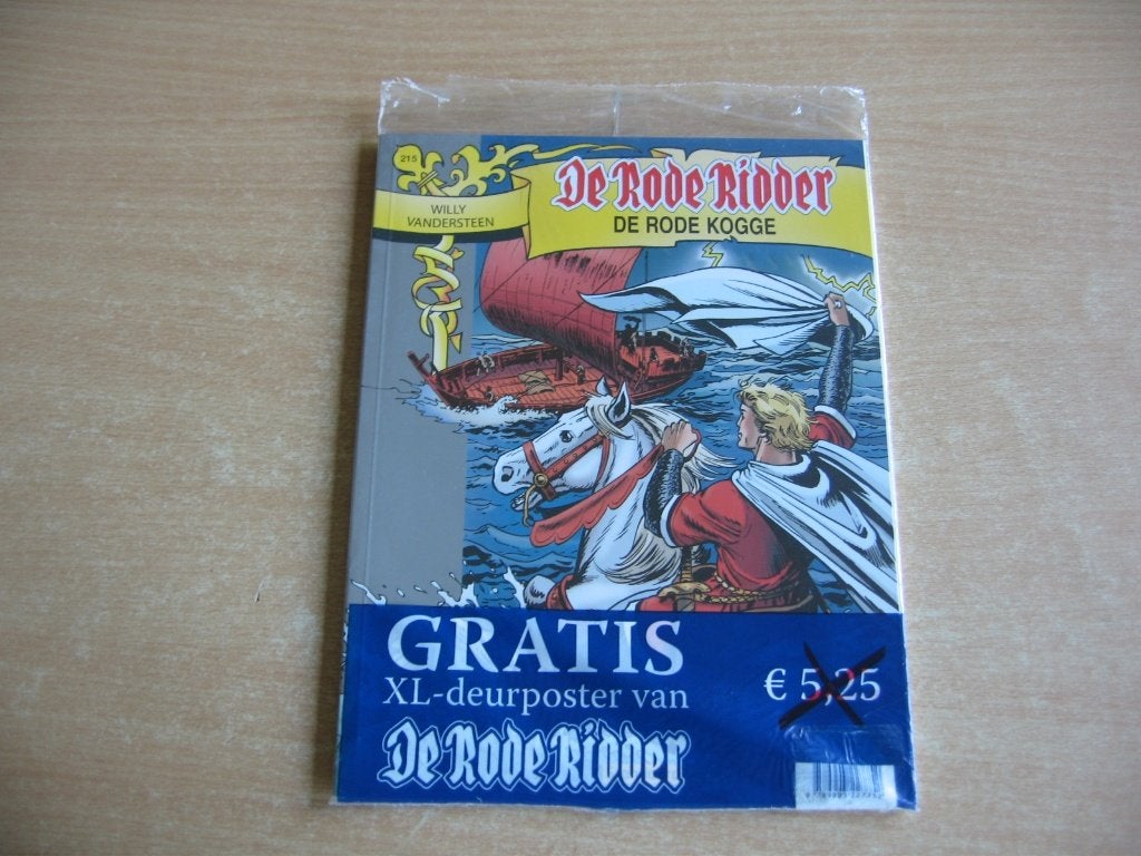 De Rode Ridder 215 : De rode kogge - 1e druk -NIEUW + POSTER, Eén stripboek, Ophalen of Verzenden, Nieuw