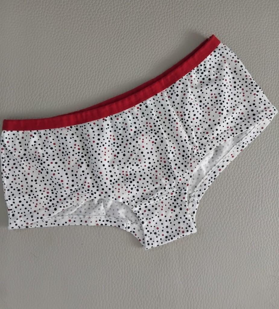 Damesslip,wit met bolletjes, katoen, Insua, maat: L., Kleding | Dames, Insua, Ophalen of Verzenden, Wit, Slip