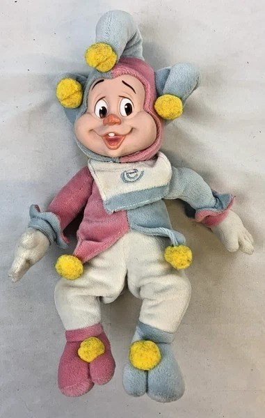 Efteling Pardotje Vintage Pluche pop knuffel Harlekijn, Overige merken, Overige typen, Zo goed als nieuw, Efteling