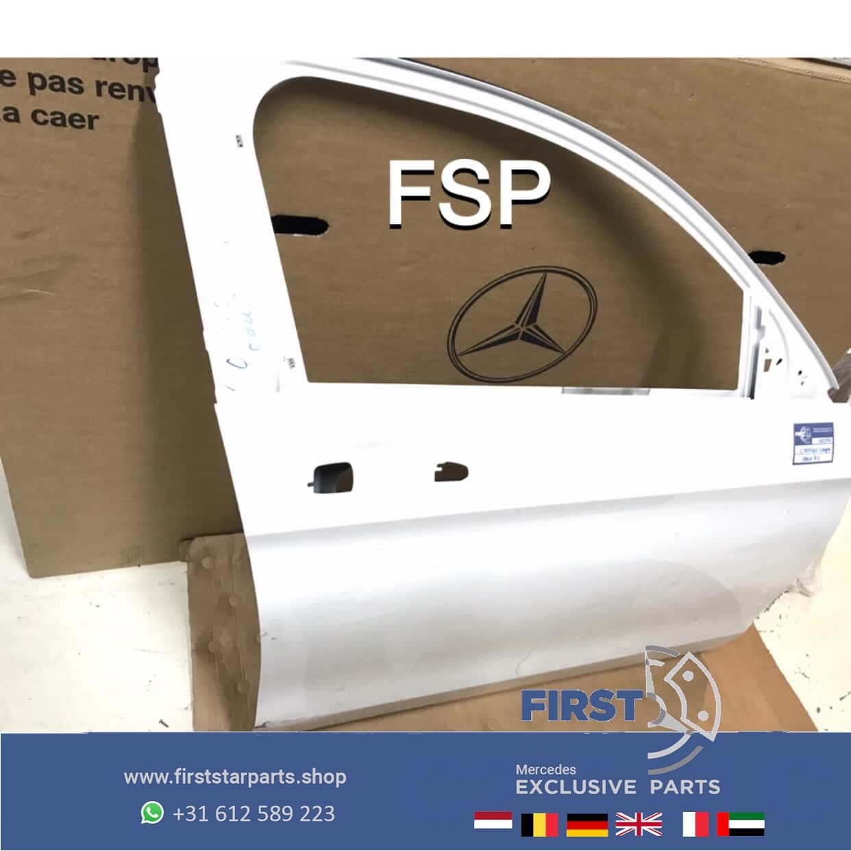 W253 C253 GLC COUPÉ DEUR WIT Mercedes RECHTS PORTIER 2016-20, Auto-onderdelen, -, -, -, Deur
