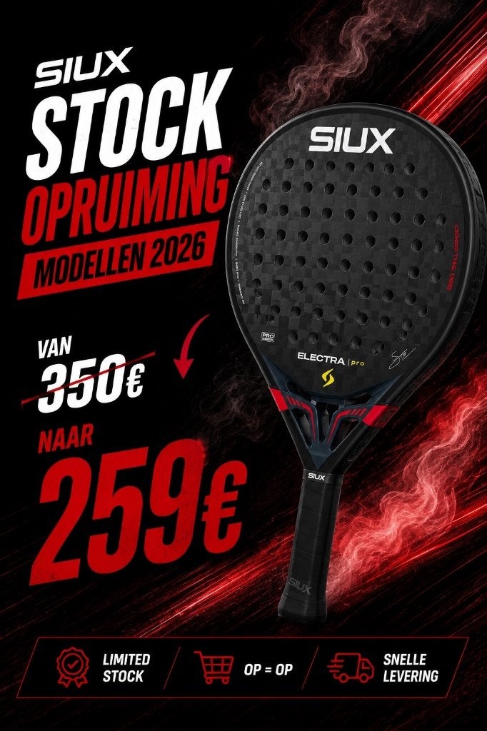 Nieuwe Siux Electra Shadow Red Pro 2026 padel racket, Ophalen of Verzenden, Nieuw, Padelracket