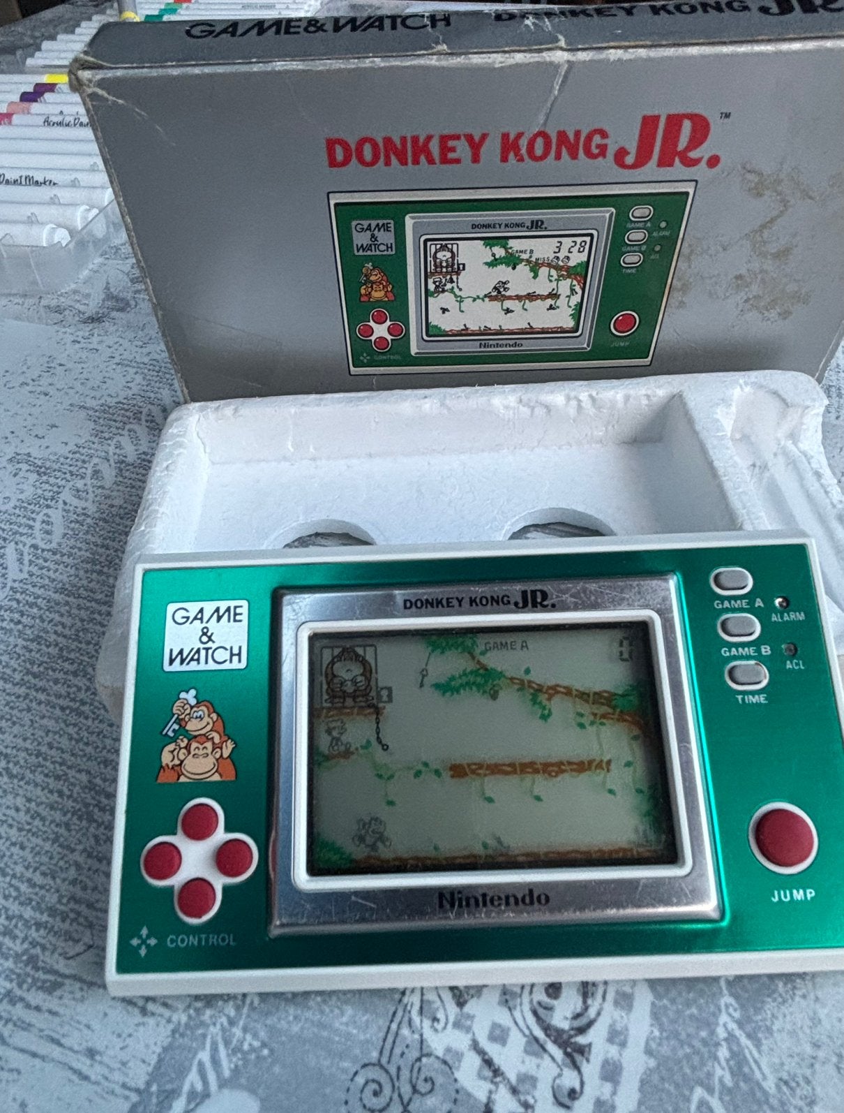 Nintendo Game&Watch Donkey Kong JR DJ-101 en boîte 1982, Envoi, Utilisé, Autres modèles