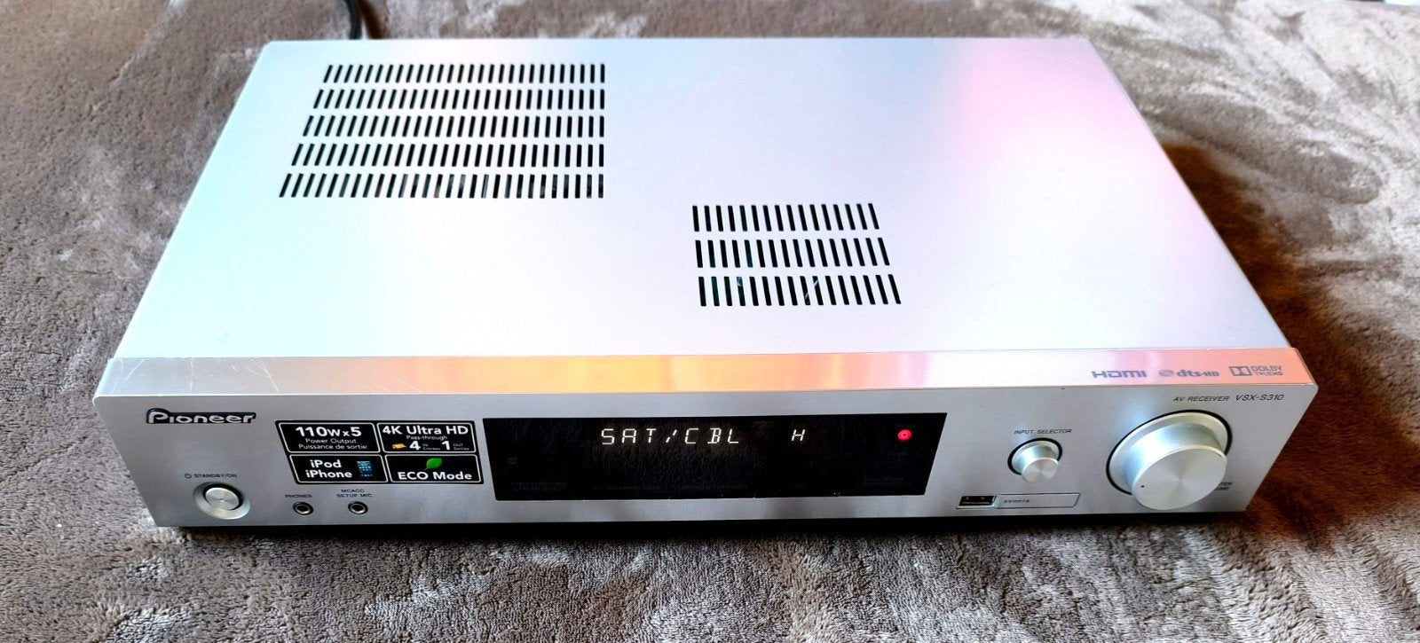 4K-netwerk 5,2 ampère: Pioneer vsx S310K - 5 x 110W, Audio, Tv en Foto, Professionele apparaten, Ophalen of Verzenden, Zo goed als nieuw