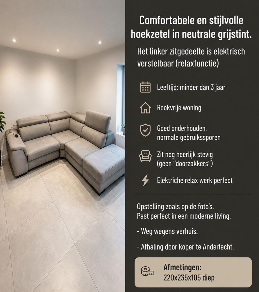 Comfortabele zetel, nieuwstaat., Maison & Meubles, Canapés | Coins salons complets, Enlèvement