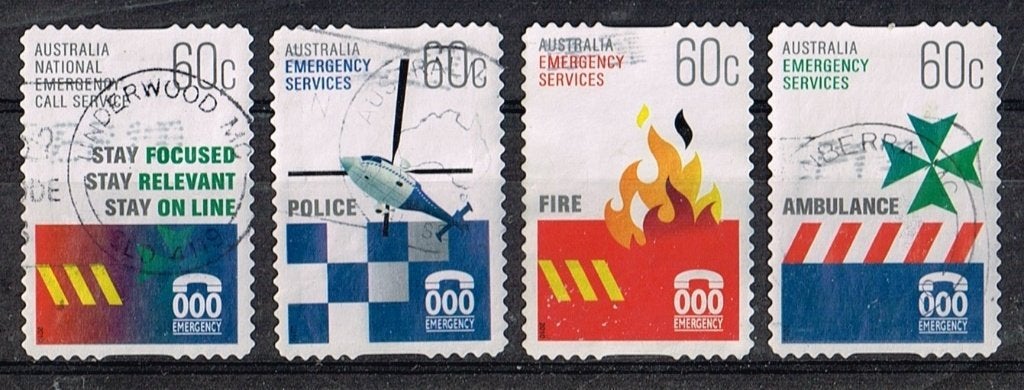Postzegels uit Australie - K 6178 - hulpdiensten, Postzegels en Munten, Verzenden, Gestempeld