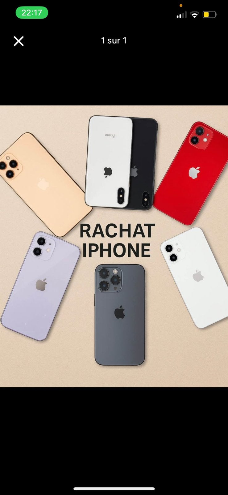 Rachat iphone, Enlèvement ou Envoi, Comme neuf
