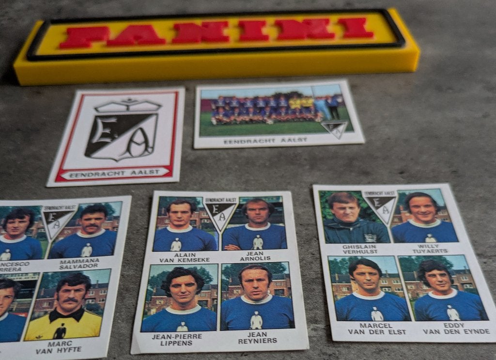 PANINI FOOTBALL 78 5X AUTOCOLLANTS AALST E. FOOTBALL 1978, Envoi, Neuf