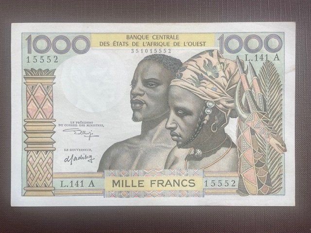 billet de collection Côte d'Ivoire Afrique de l'Ouest, Enlèvement ou Envoi, Autres pays, Billets en vrac