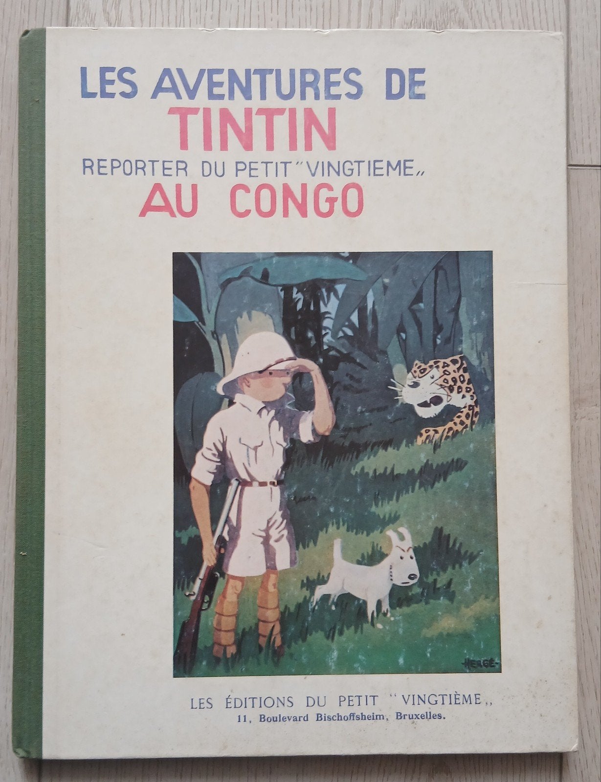 BD Tintin au Congo, Ophalen